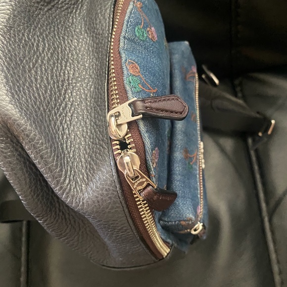 Coach MINI CHARLIE BACKPACK WITH CHERRY PRINT - Picture 9 of 13